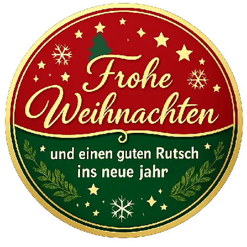 Frohe Weihnachten und Happy New Year